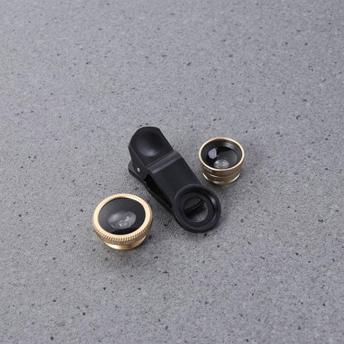 Kit Portable Fish and S/Mobile Accessories Macro On Camera, Universal Clip-on Lens Phone Compatible Kits Kit, Camera Wide - Lens, Phones Optics Eye Golden Smartphones
