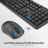 Rii RK209 2.4G 5000 Wireless Keyboard and Mouse, Full-Sized Quiet Wireless Ergonomic Keyboard,Quiet Typing
