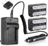 Kastar NP-FM50 Battery 2-Pack and Charger Replacement for Sony DSC-F707, DSC-F828, DSR-PDX10 Cameras