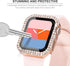 KADES Compatible for Bling Apple Watch Protective Case - Built-in Screen Protector for 40mm iWatch Series SE