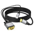 Conable VGA to HDMI Cable 4 FT with USB Power Supply, Real 1080P@60Hz