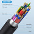 Poyiccot 240W USB C to USB C Cable 2ft, 40Gbps Right Angle Cable for Thunderbolt 4 with 8K@60Hz Video