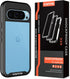 wahhle Case for Google Pixel 9/9 Pro, Built-in Screen Protector, Full Body Shockproof Slim Fit Bumper Cover, Black/Clear