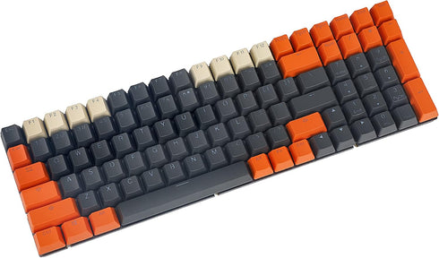 Carbon Miami PBT Double Shot Shine Through ANSI Backlit Keycaps for MX Mechanical Keyboard Melody 96