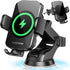 Wireless Car Charger 3 in 1 Phone Mount, Fast Charging Auto Clamping, Compatible with iPhone 15 14 13 12 11, Samsung