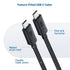 Cable Matters 20Gbps USB C to USB C Monitor Cable 3 ft, 4K 120Hz & 8K 30Hz, USB C Video Cable