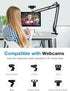InnoGear Webcam Stand, Boom Arm Mount Stand for Logitech Webcam BRIO 4K C920 C920S C922 C922x C925e C930 NexiGo N60,
