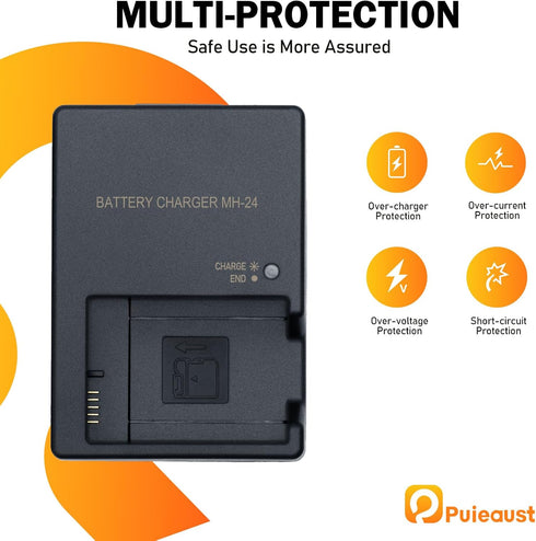MH-24 Cameras Battery Charger for Nikon EN-EL14 EN-EL14A Battery for Nikon D3100 D3200 D3300 D3400 D3500 D5100 D5200