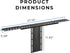 HumanCentric 100x100mm DSLR Monitor Mount Extra Large, Desk Camera Mounting, Light Webcam, Microphone Shelf for Monitor