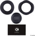 77mm Set of 2 Camera Lens Hoods and 1 Lens Cap, Rubber (Collapsible) + Tulip Flower for Enhanced Photography