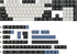 PBT Keycaps Full Set, 160 Keys, CSA Profile Double Shot Keycaps for Cherry Gateron MX Switches, White and Black