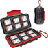 Kiorafoto 12 Slots SD SDHC SDXC Card Holder Case, Professional Water-Resistant Anti-Shock Memory Card Storage Protector