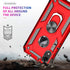 LeYi Heavy Duty iPhone XR Protective Case - Military-Grade Shockproof Case with Ring and 2PCS Screen Protector, Red