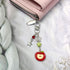 Nalefow 2PCS Y2k Cute Phone Charms Aesthetic Pink Guitar Strawberry Star Phone Straps Key Chains for Keys Bags Camera