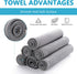 Screens Cleaning Microfiber Suede Cloth, 8 Pack Streak Free Lint Free Large Rag for Electronics Devices, 12x12in
