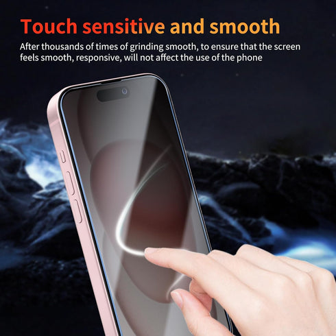 Privacy Screen Protector for iPhone 15/iPhone 15 Pro 6.1 Inch, 3 Pack, Tempered Glass Film Anti-spy