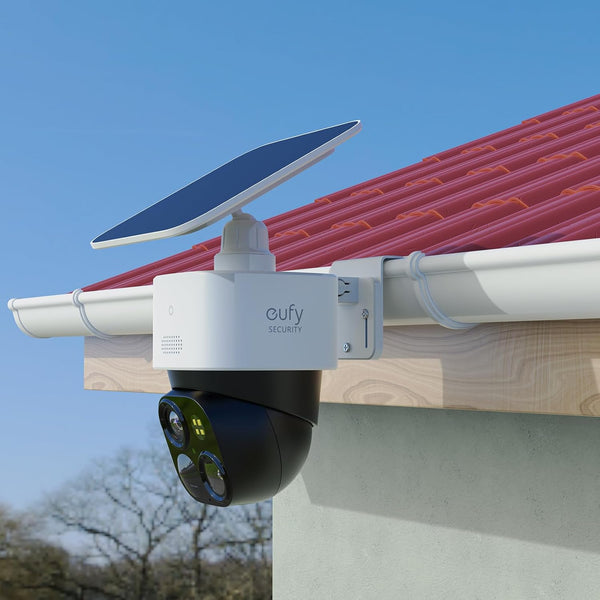 HOLACA Gutter Mount Bracket for Eufy Security SoloCam S340 Solar Security Camera, White