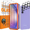 3 Pack Ultra HD Tempered Glass Screen Protector & Camera Lens for Samsung Galaxy A54 5G, 9H Hardness, Anti-Scratch.