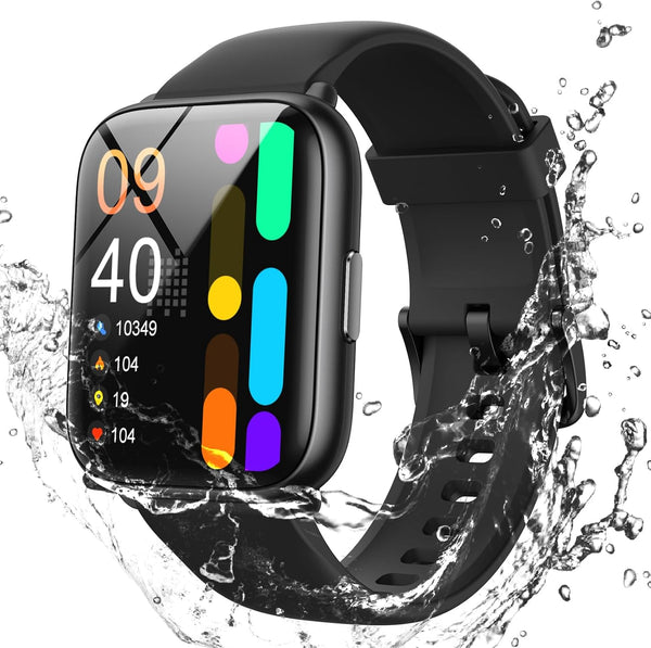 Parsonver Smart Watch 5ATM Waterproof Fitness Tracker with 100+ Sports Modes, 1.8" HD Touch Screen