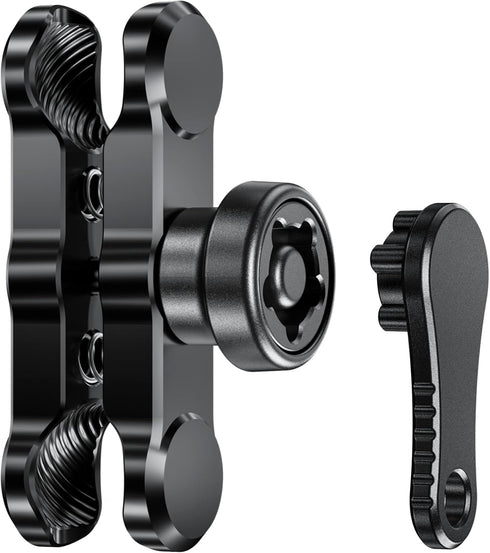 BRCOVAN Anti-Theft Aluminum Alloy Double Socket Arm for RAM Mounts B Size 1'' Ball & Motorcycle Phone Holder