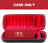 co2CREA Hard Travel Case for JBL Flip 6/FLIP 5, Waterproof Portable Bluetooth Speaker Case (Black + Inside Red)