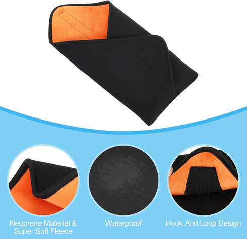 PATIKIL Camera Protective Wrap, 16"x16" Lens Wrap Cloth with Thick Neoprene, Pouch Bag with Hook and Loop for Lens