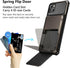 Vofolen for iPhone 15 Plus Case with Card Holder, Dual Layer Heavy Duty Shockproof Wallet Case, Hidden Flip 4-Card Slot Protective Hard Back Cover Case for iPhone 15 Plus, 6.7'' Gun Metal