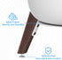 Wood Table Stand for HomePod 1 and 2 - Dust-Proof Cover, Anti-Slip Wooden Desk Stand Compatible with Homepod