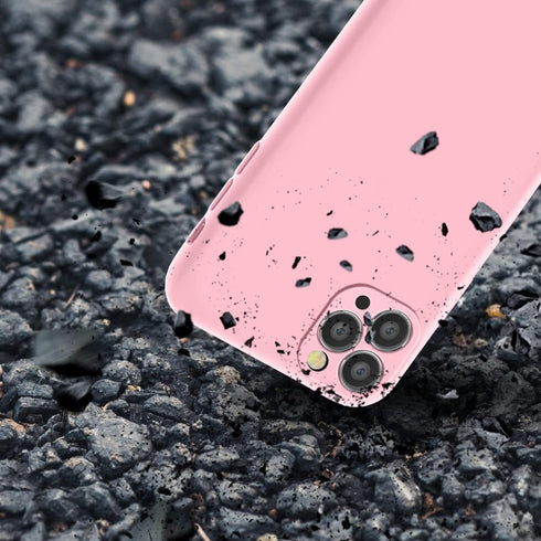 Case for iPhone 15 Pro Max - Soft Liquid Silicone, Gel Rubber Full-Body Protective Phone Case, Crystal Pink