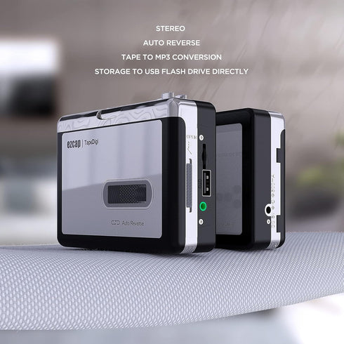 Cassette MP3 Cassette MP3 Ezcap to Converter, Digital Player Converts Tape to into USB Flash Drive, No PC Required No