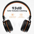AILIHEN I35 Kids Headphones, Foldable On-Ear, 93dB Safe Volume, HD Mic, 3.5mm Wired for Chromebook, Laptop, Tablet