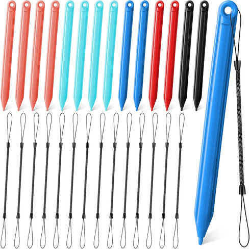 28 Pcs Replacement Stylus Drawing Pen and Lanyard Set for Tablet Writing, Kids Drawing Board, Doodle Pad, 4.7 Inch