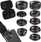 KEYWING Phone Lens Kit 9 in 1 Phone Camera Lens, Zoom Lens+198 Fisheye