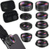 KEYWING Phone Lens Kit 9 in 1 Phone Camera Lens, Zoom Lens+198 Fisheye