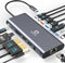 WWLSV Docking Station Dual Monitor for MacBook/Dell/HP/Lenovo Laptop, Dual 4K@60Hz(DP 1.4 Required) HDMI