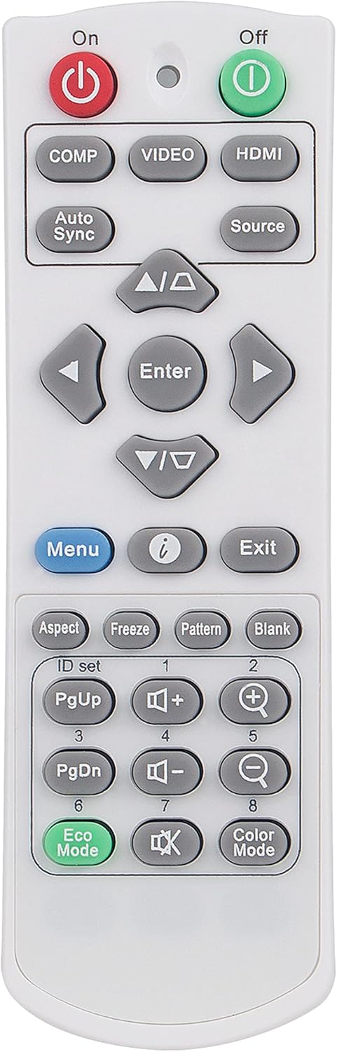 Replace Remote Control Compatible with ViewSonic LED Projector LS500W LS500WH LS510W LS510WH LS550W LS550WH LS560W LS560WH PX701-4K PX701-4KE PX701HDH PX703HDH PA501S PA500X PA502S PA502SE PS501X