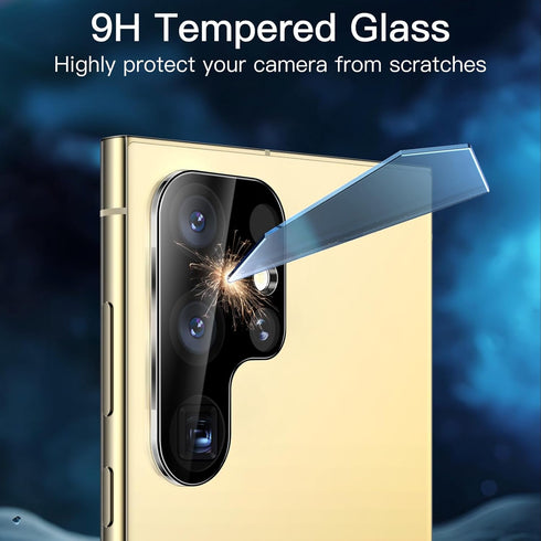 JETech Screen Protector for Samsung Galaxy S24 Ultra 5G 6.8-Inch, with Camera Lens Protector, Easy Installation