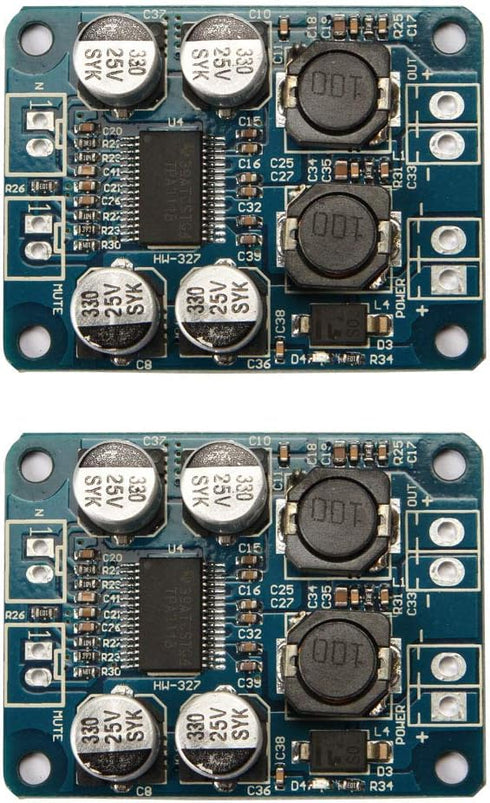 Ximimark 2PCS TPA3118 PBTL Mono Digital Amplifier Board, 1X60W, 8-24V Power AMP Replacement