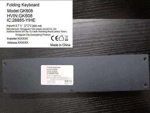 Geyes Bluetooth Keyboard, Portable Folding Wireless Keyboard for iPhone, iPad, Tablets, Laptops, and Smartphones (Black)