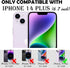 Annymall Clear Case for iPhone 14 Plus, 6.7", Military Grade Shockproof, Anti-Fall, Not Yellowing + 2 Screen Protectors.
