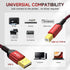 SVANLYN 6 2.0 Printer Cable FT, USB A to B Printer Cable High-Speed Nylon Braided USB MIDI Cord Compatible