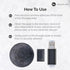 Shungite Plates for Electronics - Set of 2 Large Stickers with Sacred Geometry for Cell Phones, Tablets, Laptops