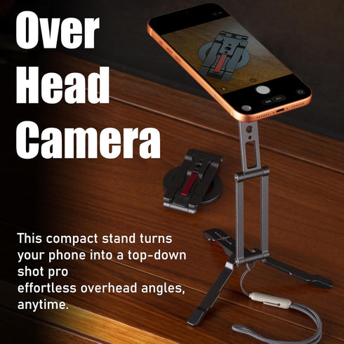 SHINEWEE 17/16/15/14/13/12 1/4 Ultra-Compact Magnetic Tripod Stand: Aluminum Phone Mount for iPhone Pro Max, Adjustable