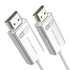 Fiber Optic HDMI 2.1 Cable, Super Soft & Lightweight Active Optical Cord, 10ft Compatible with Projector and TV