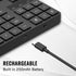 RaceGT 2.4G 35 Wireless Number Pad, Numeric Keypad Ultra-Silent Rechargeable Keys for Laptop,Desktop,PC, Notebook