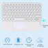 Wireless Bluetooth Keyboard with Touchpad, Portable Ultra Slim 7-Colors Backlit Keyboard, 10 inch Rechargeable for