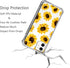 Sunflower Clear Case for iPhone 11 (2019) - Yellow Sunflower Floral Back Cover, Transparent Soft TPU Bumper Shockproof