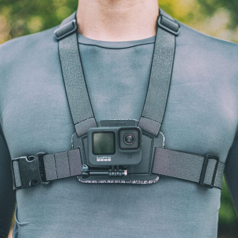 SUREWO Adjustable Chest Strap Mount, Compatible with GoPro Hero 12/11/10/9/8/7/6/5, DJI Osmo Action