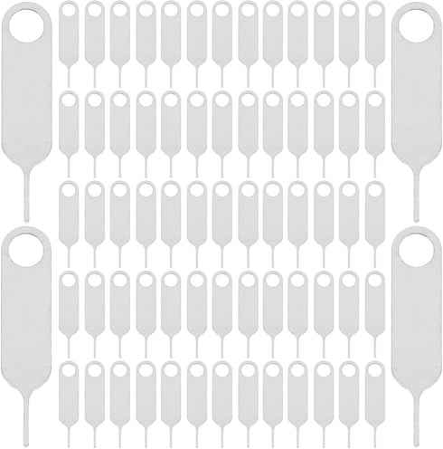 DOITOOL 500pcs Universal Stainless Steel Sim Card Ejector Pins for Mobile Phones