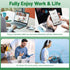 USB Bluetooth Adapter for PC, QGOO Bluetooth Dongle 5.3 EDR, Wireless Receiver for Desktop and Laptop - Green